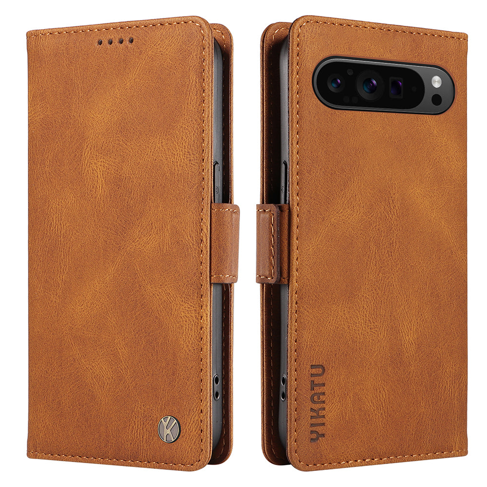 YIKATU YK-004 For Google Pixel 9 Pro Case Skin-Touch Leather Phone Cover YIKATU YK-004 For Google Pixel 9 Pro Case Skin-Touch Leather Phone Cover
